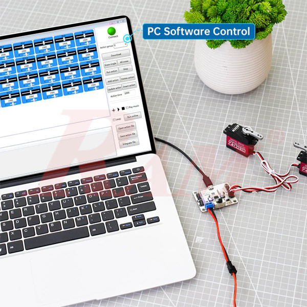 LSC-16 16-Channel Servo Controller ARM Cortex-M3 With Over-Current Protection & Graphical PC Software