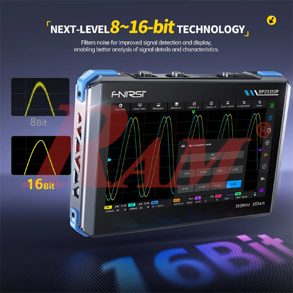 FNIRSI® DPOS350P 4-IN-1 350MHz 1GS/S Tablet Oscilloscope Signal Generator Spectrum Analyzer Frequency Response Analyzer