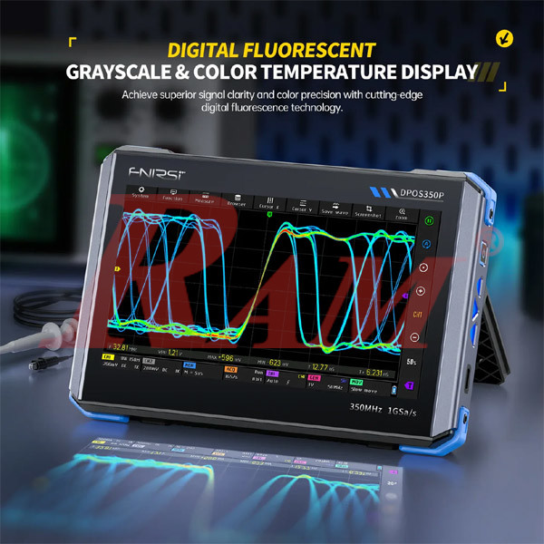 FNIRSI® DPOS350P 4-IN-1 350MHz 1GS/S Tablet Oscilloscope Signal Generator Spectrum Analyzer Frequency Response Analyzer