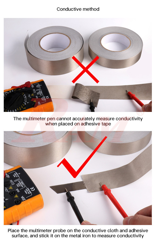 Conductive Fabric Cloth Adhesive Tape Width 5mm - 1 Roll 20M