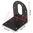 DC Geared Motor Mounting Bracket Holder 37mm Diameter