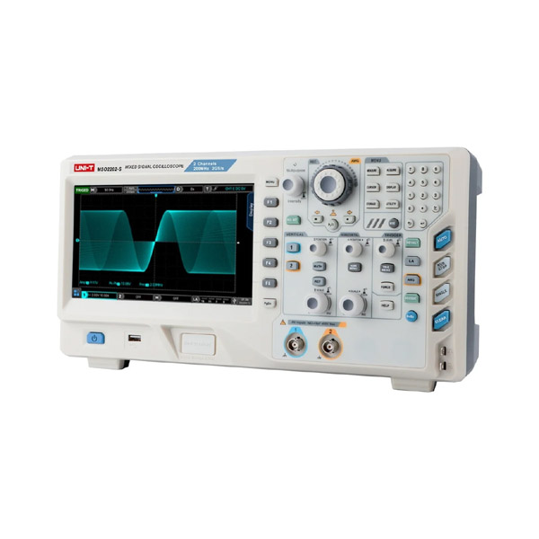MSO2202-S UNI-T Mixed Signal Oscilloscope 200 MHz with 2 Analog + 16 Digital Channels and Built-in Function / Arbitrary Waveform Generator