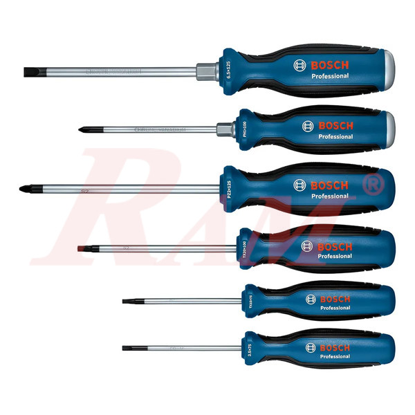 BOSCH Screwdriver Set SL/PH/PZ/TX 6 pcs Professional (SKU# 1 600 A02 CV3)