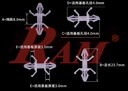Plastic Wing Snap-in Rivet PCB Bracket Spacer 24mm