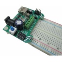 MB102 Breadboard Power Supply Module 3.3V/5V Dual Output + Fuse Protection