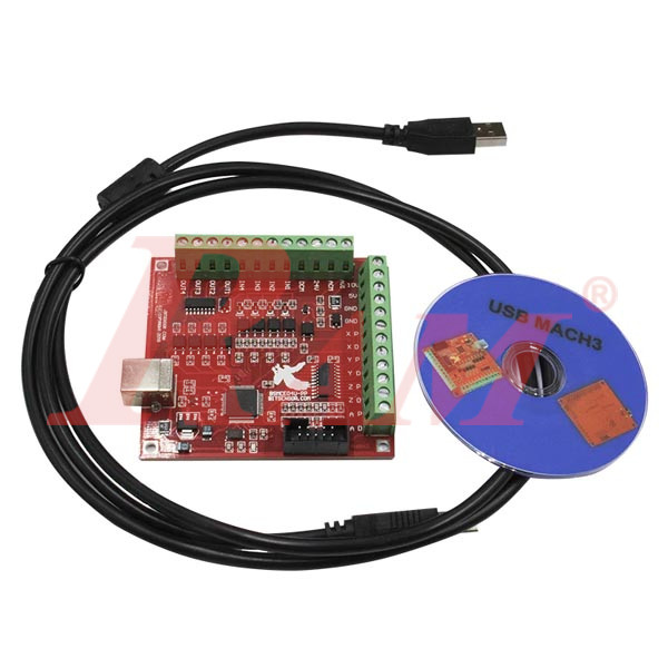 USB Motion Control Interface Board 4 Axis 100KHz (Mach3)