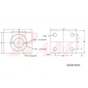 Lead Screw T8 Nut Housing Aluminum Bracket