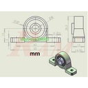 Lead Screw T8 KP08 End Support Pillow Bearing 8mm