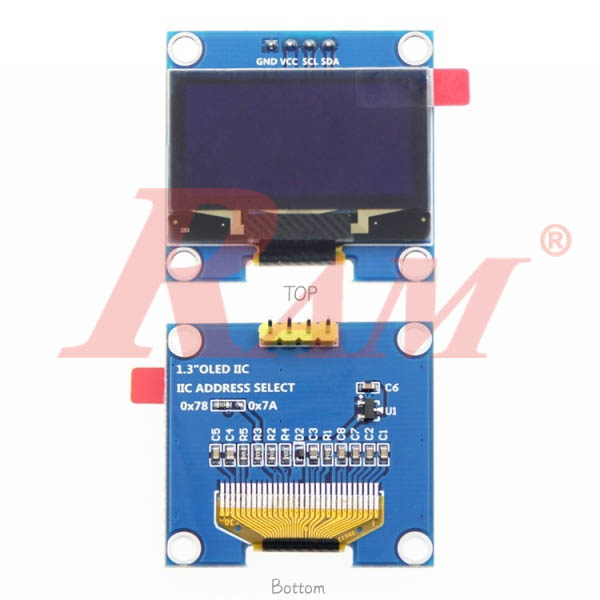 OLED 1.3" 4pin LCD Display Module I2C IIC Communicate