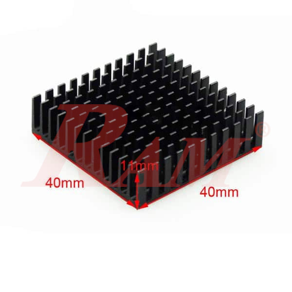 Aluminum Heatsink HS.13 Size 40x40x11 mm