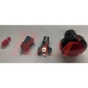 Arcade Style 45mm Big Round Push Button With Yellow LED Light