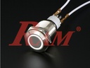 Metal Switch On/Off 16mm White LED Ring Water/Dustproof