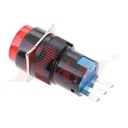 Switch Momentary 16mm Red - Self Resetting