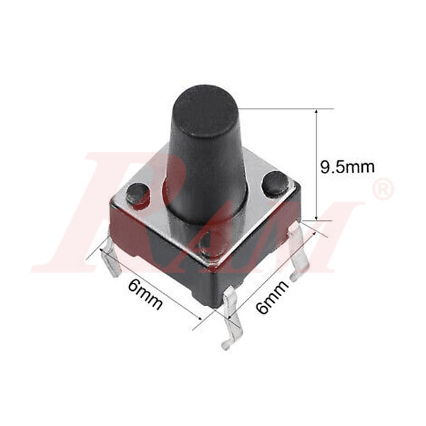 Press 4pin 6x6x9 mm Tack Switch - Push button