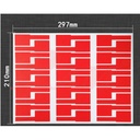 A4 Cable Organizer Label Sticker