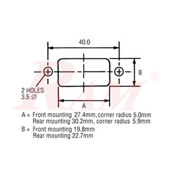 AC Power Connector Panel Mount