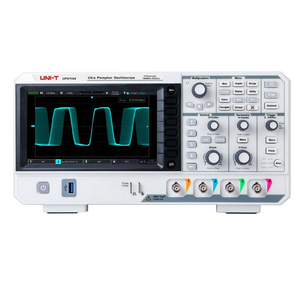 UPO1104 UNI-T 4-Channel Ultra Phosphor Oscilloscope 100MHz