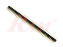PH9 Up & Down Round Pin Header Strip 2.54mm Pin Header Machine Tooled 1x40 Straight