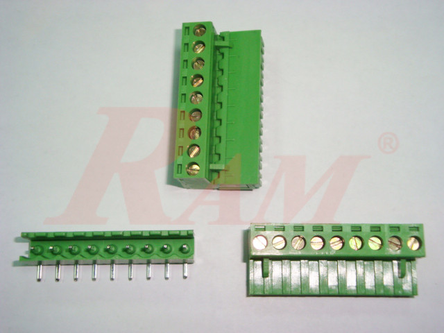 RC9 - 9 Pin Pluggable Terminal Block Pitch 5.08mm