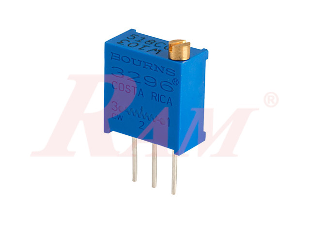 Potentiometer 100KΩ (W104) 1/2W Vertical Square Cermet