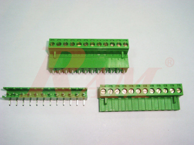 RC12 - 12 Pin Pluggable Terminal Block Pitch 5.08mm