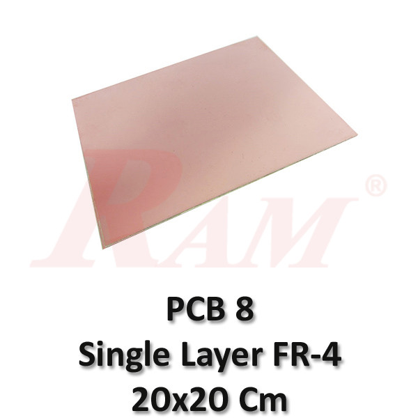 PCB FR4 Single Layer 20x20 cm2 (SKU#PCB8)