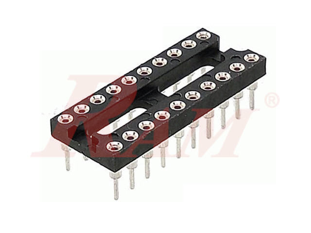 IC Socket R10+10 - Machine Tooled Base 20 pin