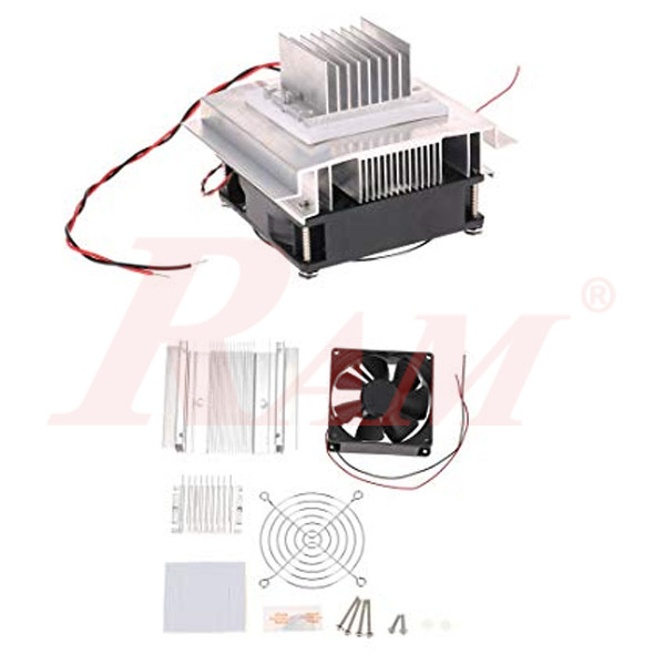 Thermoelectric Peltier Refrigeration Cooling System Kit عدة تبريد حراري كهربائي لبلتيير