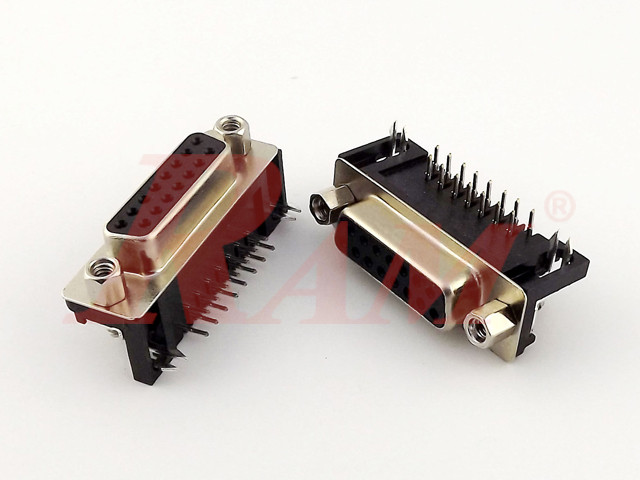 D-SUB DB15 Female Right Angle PCB Mount (SKU#DB13)
