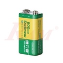 Delipow Battery 9V 800mAh Lithium Ion Rechargeable