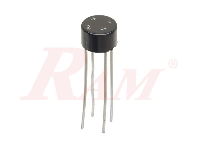 Bridge Rectifier 2 Ampere - Round Shape قنطرة توحيد مستدير 2 امبير - بردج