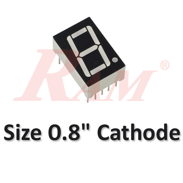 7 Segment 0.8" Common Cathode