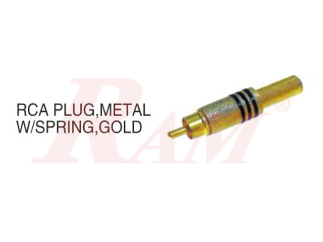 RCA Male Plug - Metal Casing (AD42)