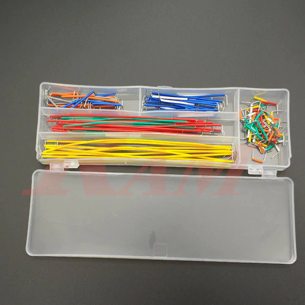 BB-J140 Connecting Jumper Wires for Breadboard (140 Wire) علبة اسلاك جاهزة للبريد بورد - اطوال مختلفة