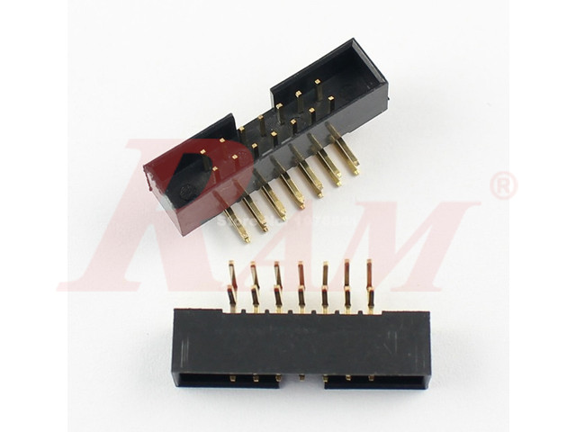 IDC14 Male Polarized Right Angle 90° (FCL14-PCB) سوكت IDC زاوية 90 للبورد