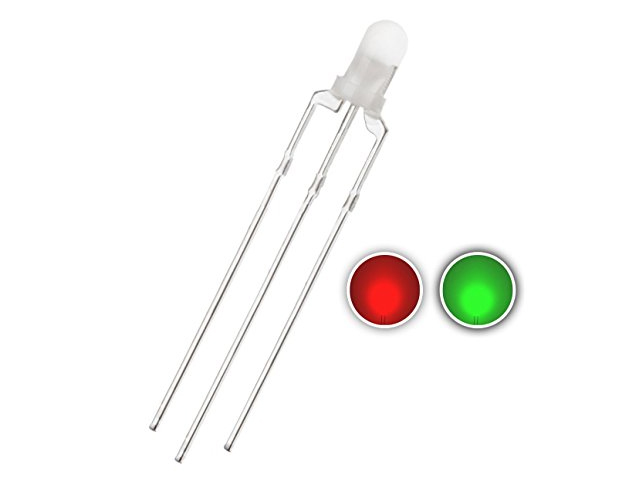 LED 3mm Two Color (Red and Green)
