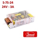 Smun® Industrial SMPS Output +24Vdc/3A Input 220Vac (S-75-24)