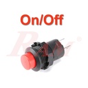 Switch On/Off DS-425 Red - Self Locking مفتاح تشغيل On/Off موديل DS-425 احمر