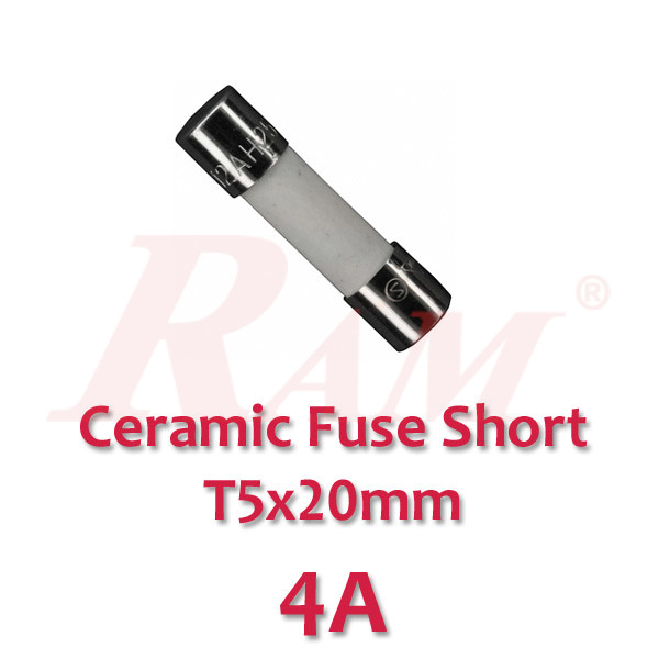 Ceramic Fuse Short 4A-250V (Size T5x20mm)