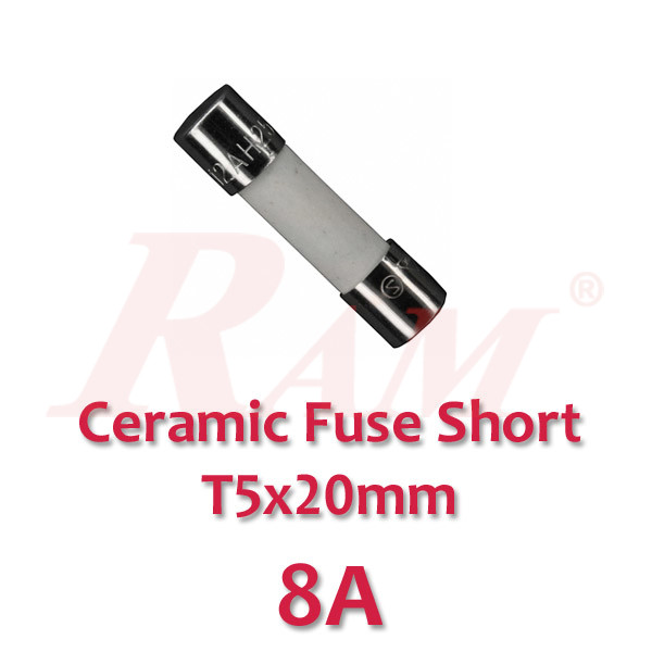 Ceramic Fuse Short 8A-250V (Size T5x20mm)