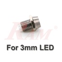 LED 3mm Metal Cover - LED Bezel Holder جراب ليد معدني 3 ملم