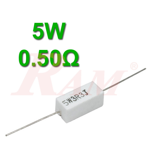 Ceramic Power Resistor 5W / 0.50Ω