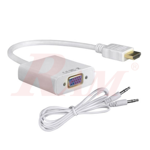 HDMI To VGA Adapter Converter Cable With Audio Out