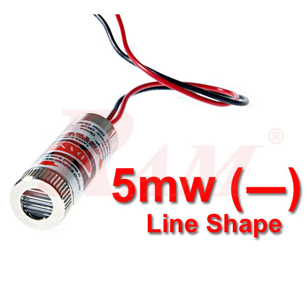 LASER Source 5mW RED - LINE Shape - With Focus