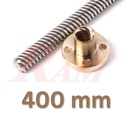 Lead Screw T8 Length 400mm Dimeter 8mm + 1 nut