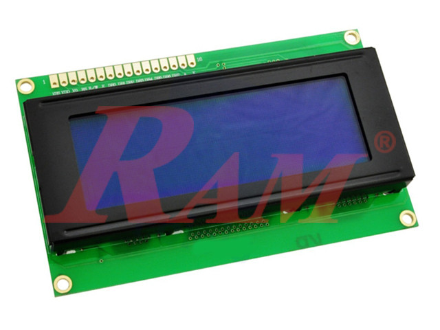 شاشة عرض حروف و ارقام كريستال مقاس LCD 4x20 - اضائة زرقاء