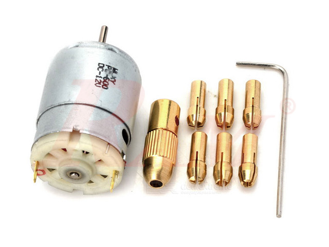DIY Mini Electric Drill Set + 12Vdc Motor