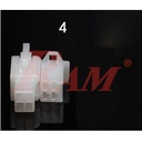 MF 4pin - 2.8mm Electrical Plug Connector Male & Female Nylon