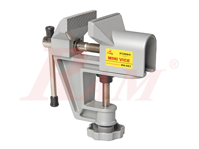 RH001 Small Aluminum Table Vise - Upscale Movable Bench VISE