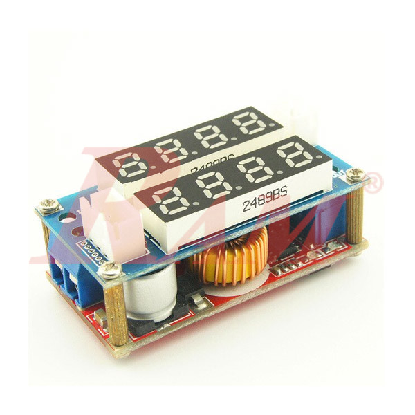 DC-DC Step Down Converter Adjustable 5A XL4015 With Display (5V~30Vdc to 0.8V~29Vdc) SKU#DC400 بوردة دائرة خافض جهد - فولت